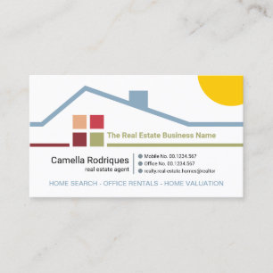 Creative Building Rooftop Realty Business Card