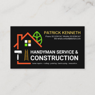 Creative Building Structure Landscape Builder Business Card