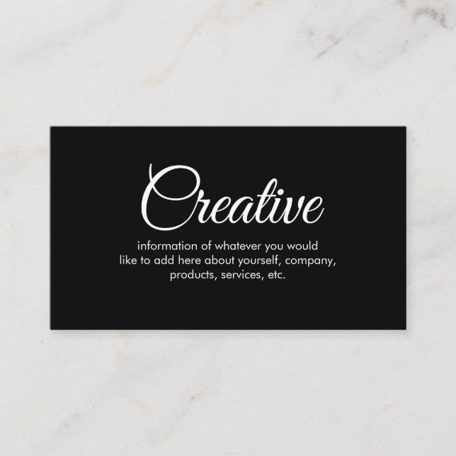 Creative Business Card (Front)