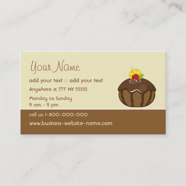 Creative Cake Business Card (Front)