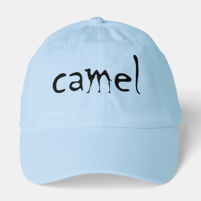 Creative Camel Typography Hat (Front)