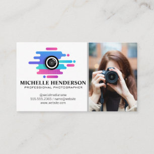 Creative Camera Logo Artist Business Card