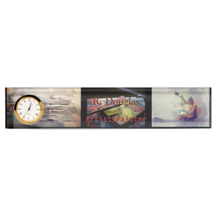 Creative Canvas Artwork Acrylic for Professional  Desk Name Plate
