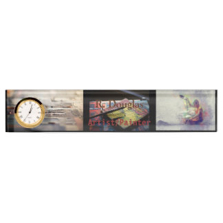 Creative Canvas Artwork Acrylic for Professional  Desk Name Plate