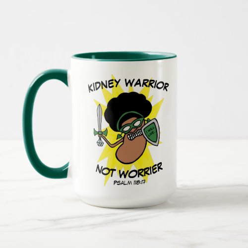 Creative Cartoon Kidney Warrior Hero Mug