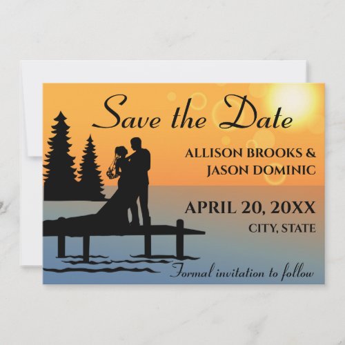 Creative cartoon style Save The Date Wedding Card