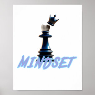 Creative chess crown poster