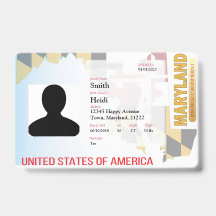 CREATIVE Child ID- Maryland Flag