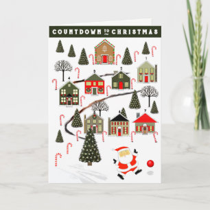 Creative Christmas Countdown Advent Holiday Card