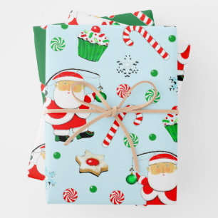 Creative Christmas Fishing Gift Wrapping Paper Sheets