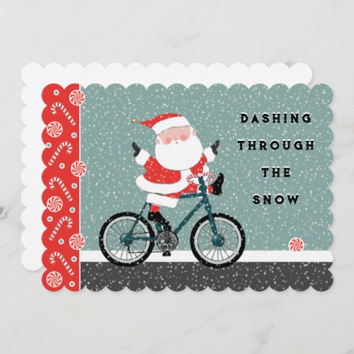 Creative Christmas Greeting Flat Holiday Card