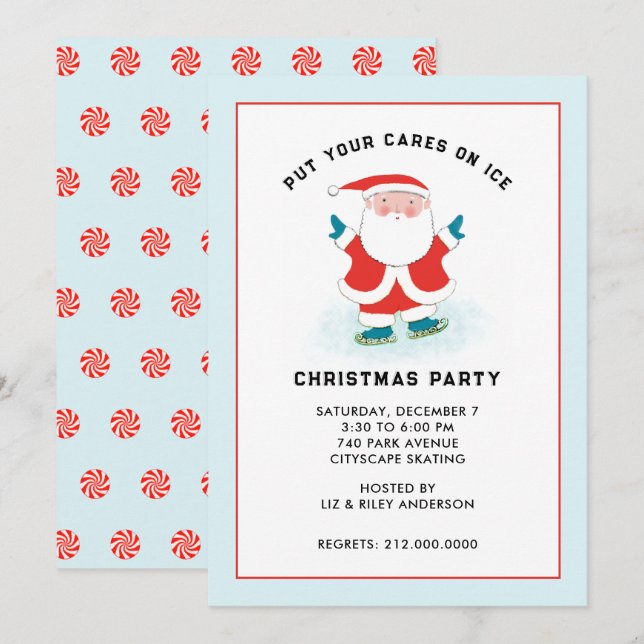 Creative Christmas Holiday Party Invitations (Front/Back)