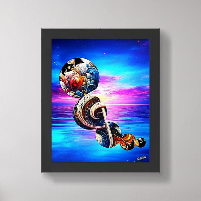 Creative Circle Art Prints  Crop Circle Wall Print (Framed Front)