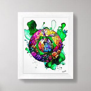 Creative Circle Wall Art Print Poster