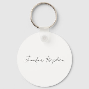 Creative Classical White Minimalist Professional Keychain
