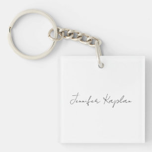 Creative Classical White Minimalist Professional Keychain