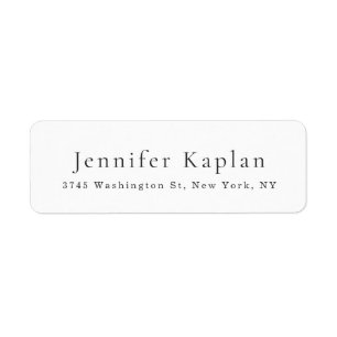Creative Classical White Minimalist Professional Label