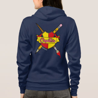 Creative Coat of Arms Screwball Graphics Zip-Up Hoodie
