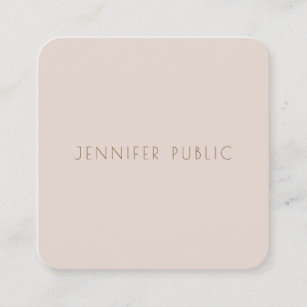 Creative Color Harmony Modern Template Luxury Top Square Business Card