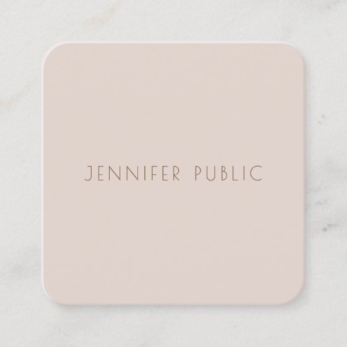 Creative Color Harmony Modern Template Luxury Top Square Business Card