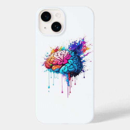 Creative Colorful Brain Splash Artwork Case_Mate iPhone 14 Case