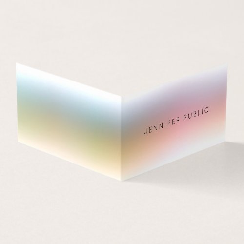 Creative Colorful Elegant Modern Simple Template Business Card