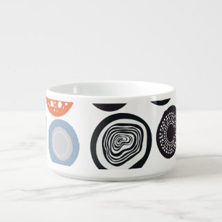 Creative, colorful geometric circle pattern. bowl