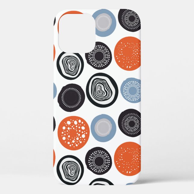 Creative, colorful geometric circle pattern. Case-Mate iPhone case (Back)