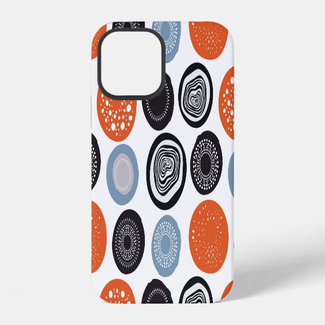 Creative, colorful geometric circle pattern. iphone case (Back)