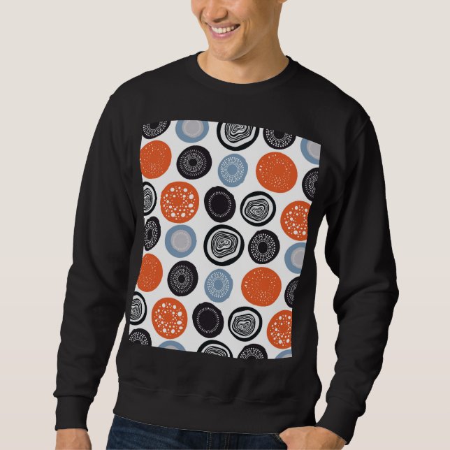 Creative, colorful geometric circle pattern. sweatshirt (Front)