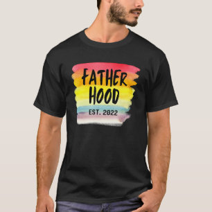 Creative Colorful New Father Fatherhood Establishe T-Shirt
