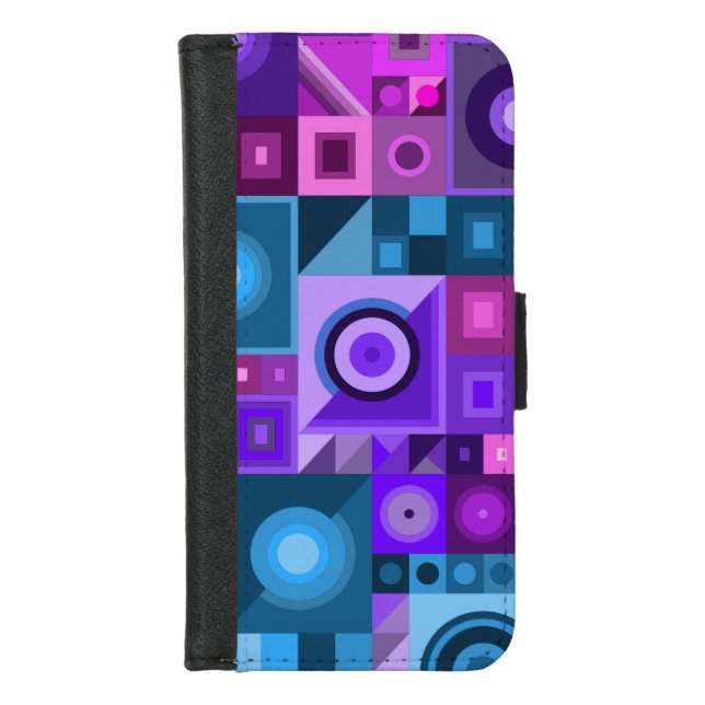 CREATIVE COLOUR PLAYING ART FOR GIFT  iPhone WALLET CASE (Front)