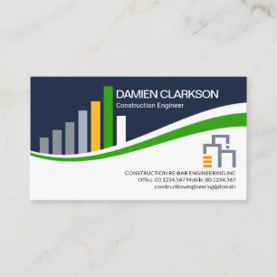 Creative Construction Rebar Civil Engineering Business Card