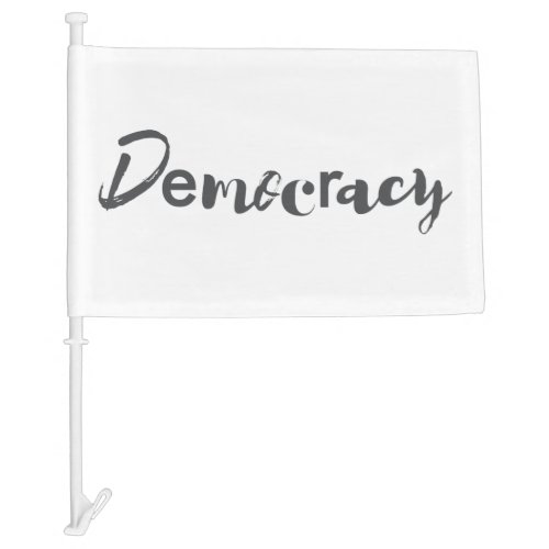 Creative cool modern playful design Democracy Car Flag