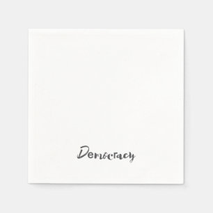 Creative, cool, modern, playful design Democracy Napkins
