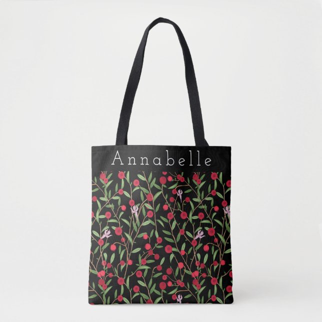 Creative Cranberry Personalize Tote Bag (Front)