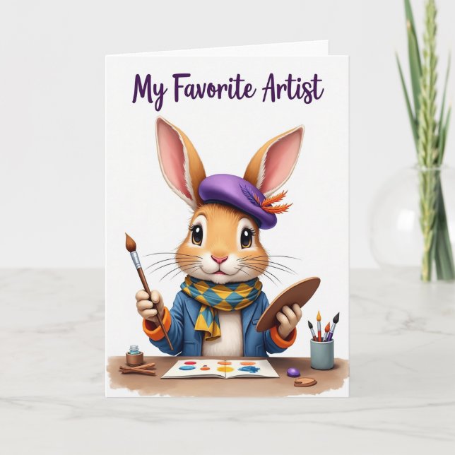 Creative Critter Artist Card (Front)