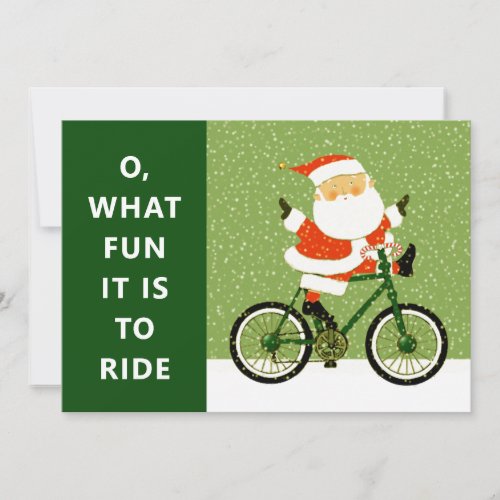Creative Cycling Holiday Biking Christmas Cards
