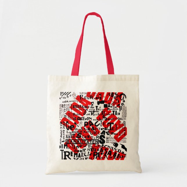 CREATIVE DADA ART POSTER TEXT TOTE BAG (Front)