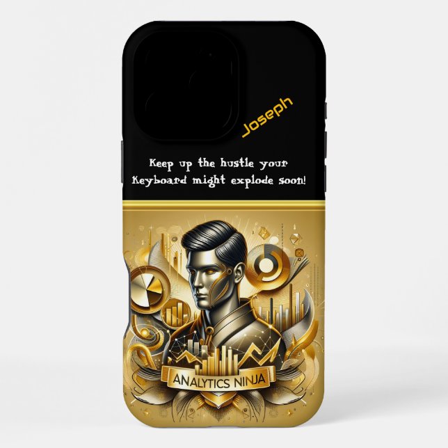 Creative Data Scientist Showcasing Skills Iphone Case (Back)