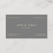 Creative Design Modern Premium Silk Professional Business Card (Back)