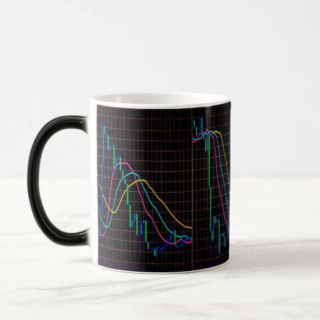 Creative design of financial graph color morph mug  (Left)