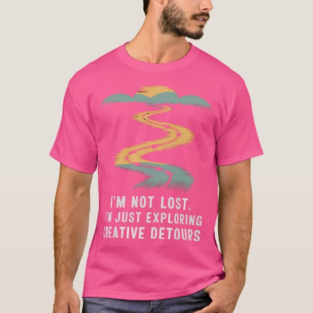 Creative Detours Adventure Design  Inspirational A T-Shirt (Front)