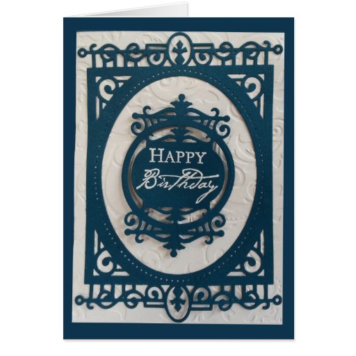 Creative Die Cut Happy Birthday Card | Zazzle