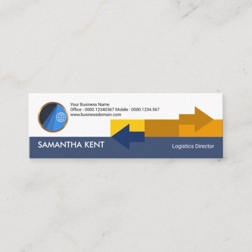 Creative Distribution Arrows Logistic Director Mini Business Card