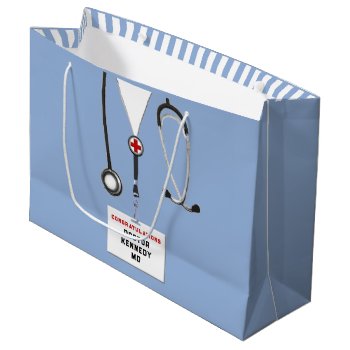 Creative Doctor Graduation Large Gift Bag by partygames at Zazzle