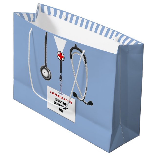 Creative Doctor Graduation Large Gift Bag (Front Angled)
