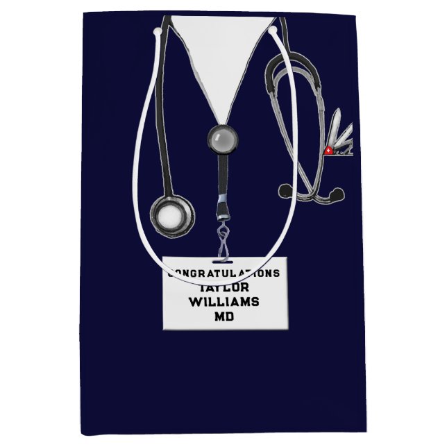 Creative Doctor Graduation Medium Gift Bag (Front)