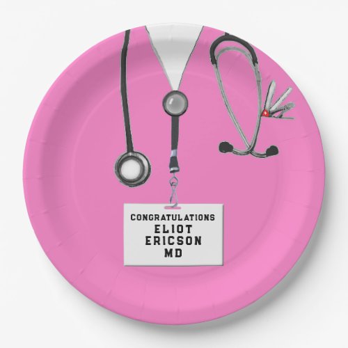 Creative Doctor Graduation Party Paper Plates
