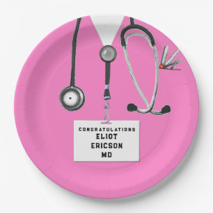 Creative Doctor Graduation Party Paper Plates